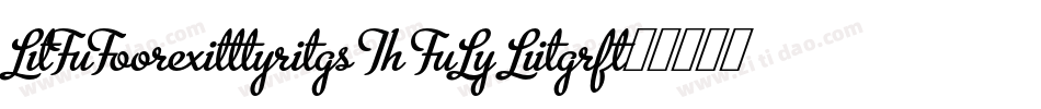 MHGReithic T HK Lig字体转换